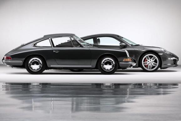 La prima Porsche 911 e la 991 profilo