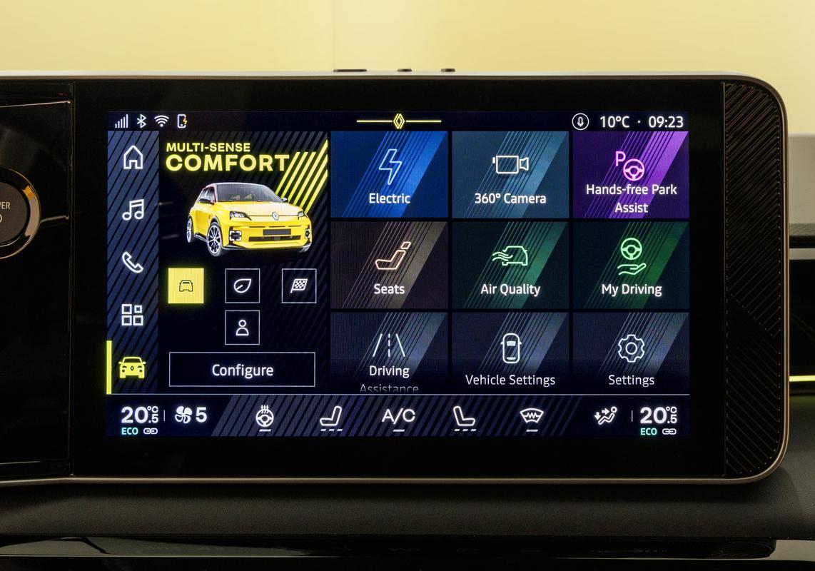Renault 5 2024 schermo infotainment