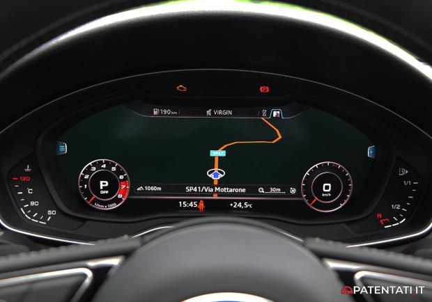 Audi S5 Sportback 3.0 TFSI strumentazione Audi Virtual Cockpit