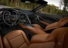 Nuova Chevrolet Corvette Stingray 2014 interni in pelle marrone