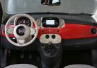 Nuova Fiat 500C Rosso Passione interni