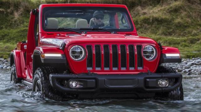 Jeep Wrangler Unlimited rossa