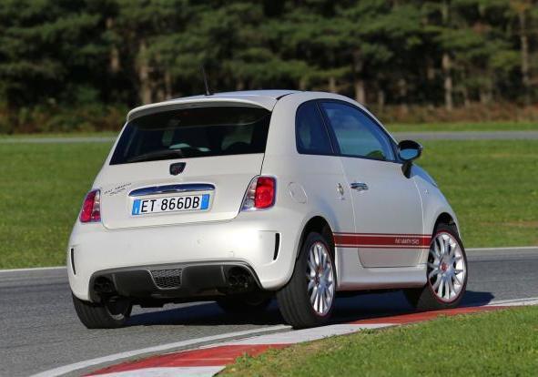 Abarth 595 "50° Anniversario" tre quarti posteriore lato destro