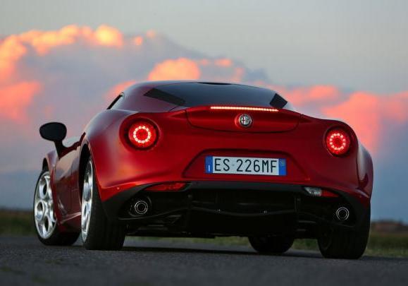 Alfa 4C posteriore