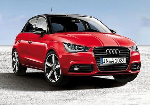 Audi A1 Amplified Red tre quarti anteriore lato destro