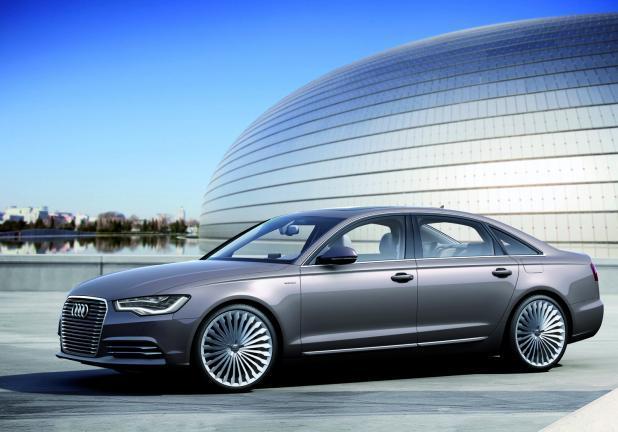 Audi A6 L e-tron concept profilo sinistro