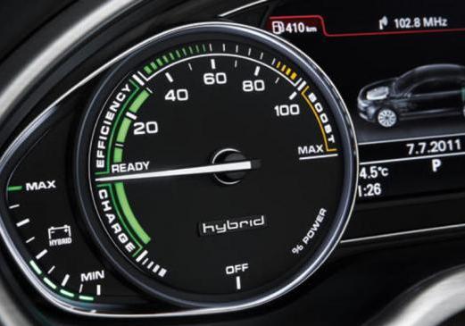 Audi A8 Hybrid strumentazione
