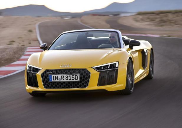 Audi r8 Spyder muso frontale