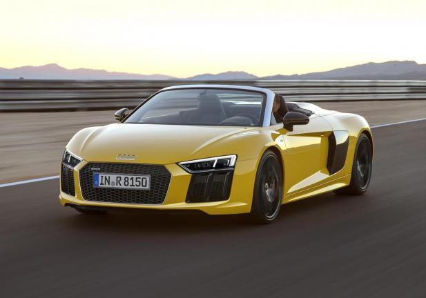 Audi R8 Spyder V10 tre quarti anteriore