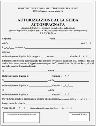 autorizzazione GA