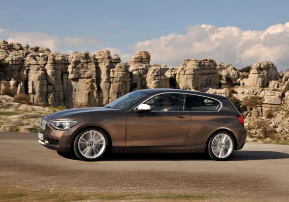 BMW 114d 3 porte profilo