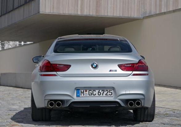 BMW M6 Gran Coupé con Competition Package posteriore