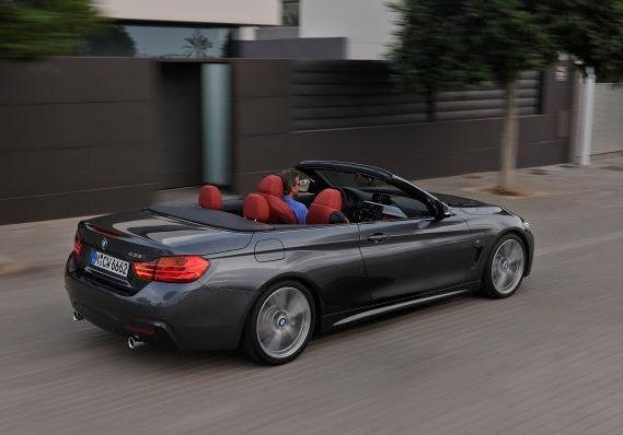 BMW Serie 4 Cabrio tetto aperto