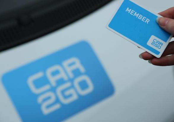 Car2go member card in promozione alla Fiera di Milano