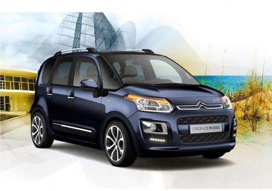 Citroen C3 Picasso restyling 2012 blu tre quarti anteriore