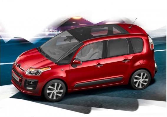 Citroen C3 Picasso restyling 2012 rossa profilo