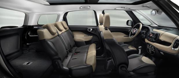 Fiat 500L Living abitacolo configurazione 5 posti