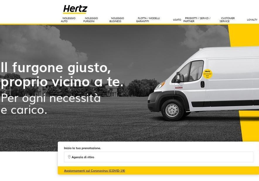 Homepage Hertz