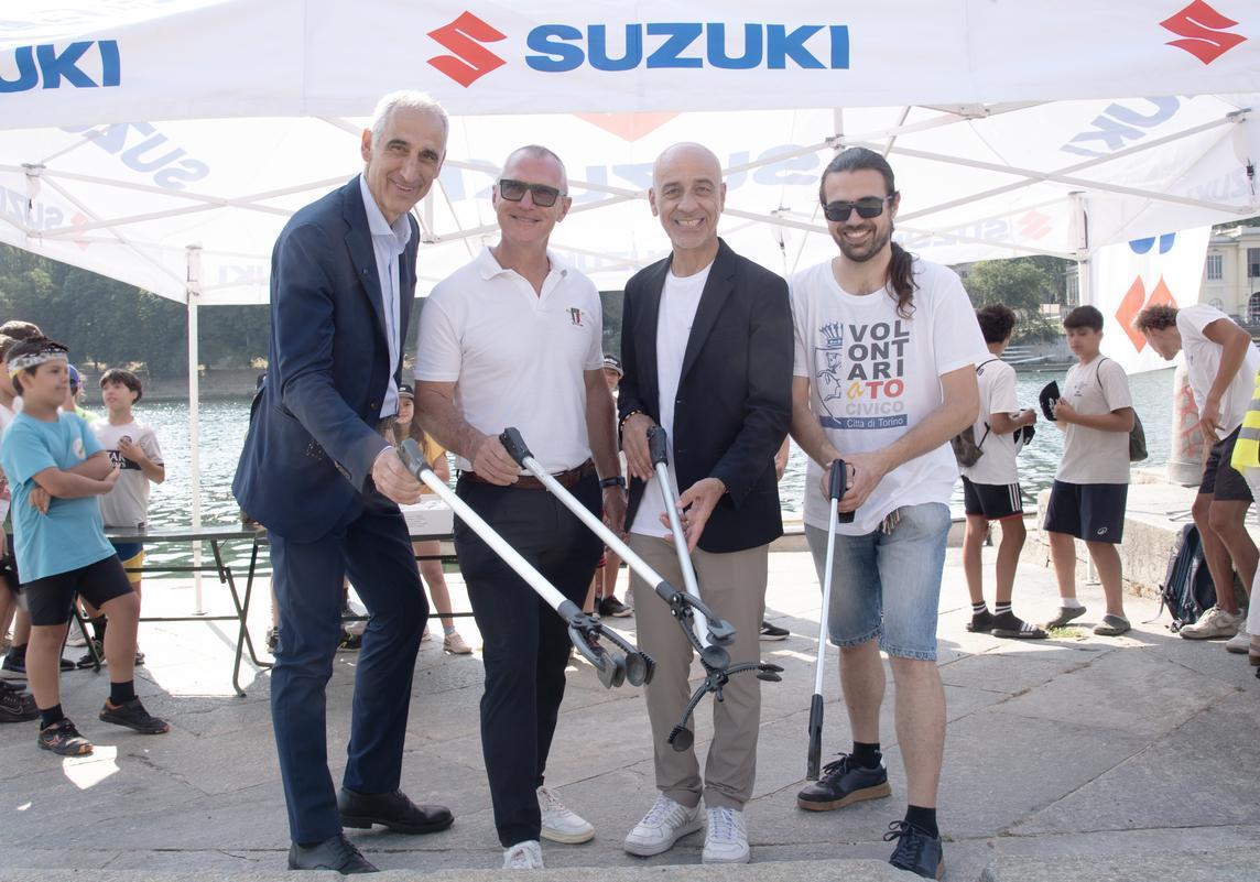 Insieme per un Po pulito con barche motorizzate Suzuki Massimo Nalli