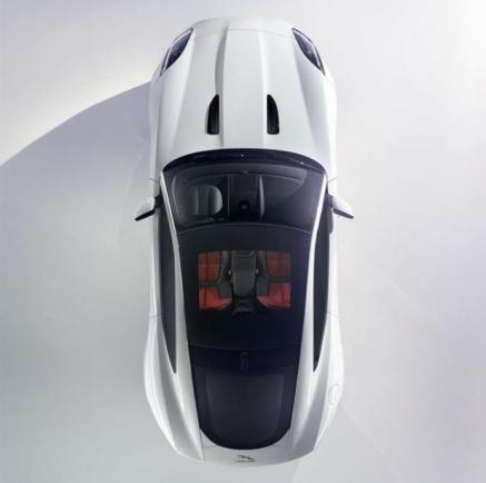 Jaguar F-Type R Coupé dall'alto