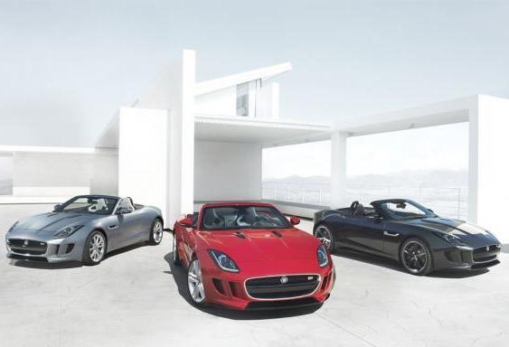 Jaguar F-Type le tre versioni