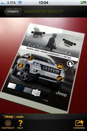 Jeep Grand Cherokee S Limited progetto multimediale su iPhone
