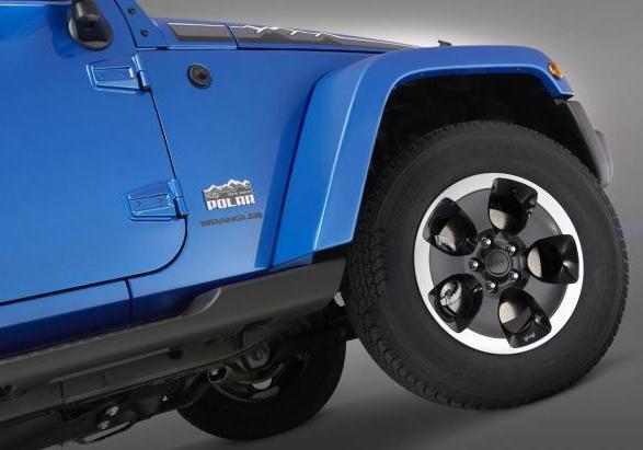 Jeep Wrangler Polar dettaglio sezione anteriore