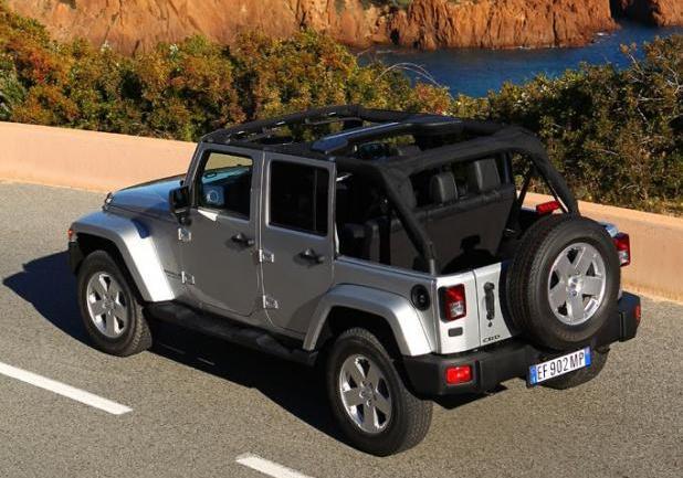 Jeep Wrangler Unlimited my 2013 tre quarti posteriore lato sinistro