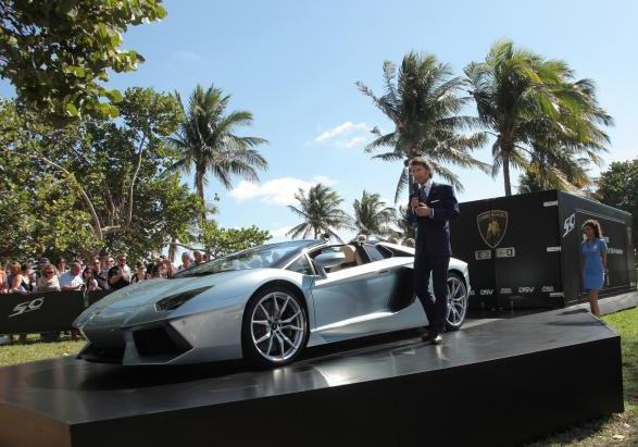 Lamborghini Aventador LP 700-4 Roadster presentazione ufficiale Miami Beach