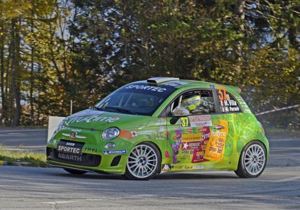 Manuel Villa vincitore del Trofeo Abarth 500 Selenia Rally