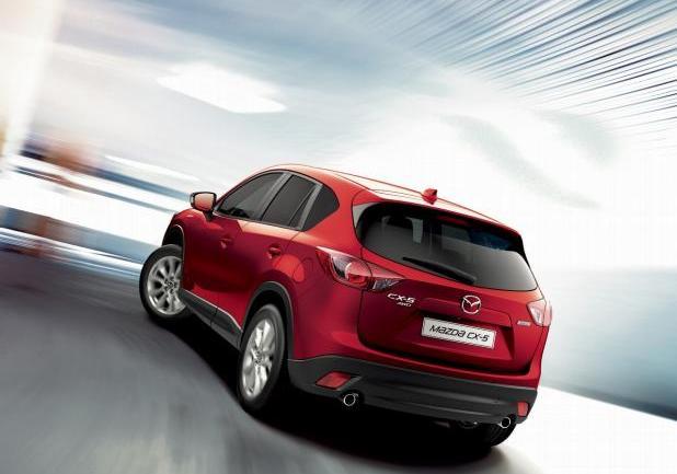 mazda cx-5 vista tre quarti posteriore