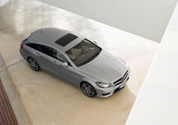 Mercedes CLS Shooting Brake 63 AMG vista dall'alto