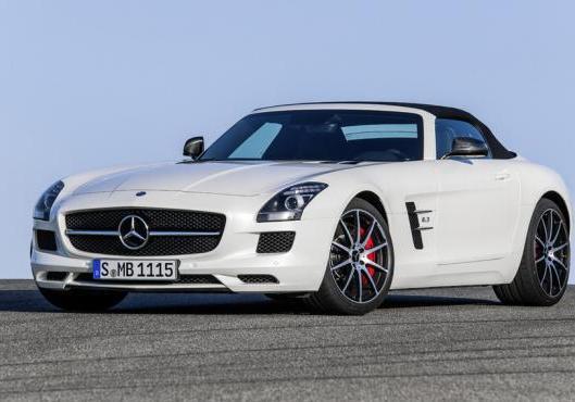 Mercedes SLS AMG GT Roadster tre quarti anteriore lato sinistro