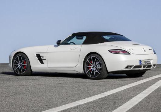 Mercedes SLS AMG GT Roadster tre quarti posteriore lato sinistro