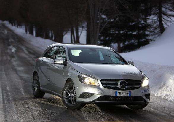 Michelin Winter Test Drive Mercedes A200 CDI anteriore