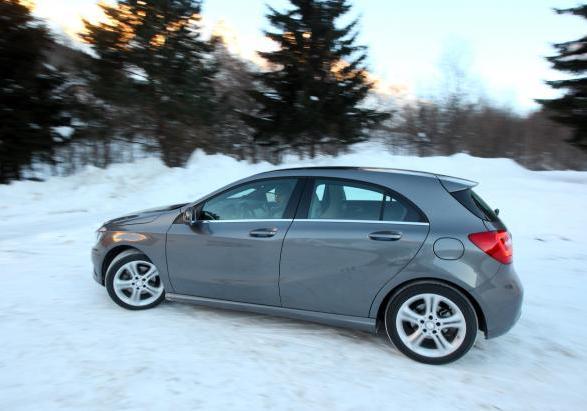 Michelin Winter Test Drive Mercedes A200 CDI laterale