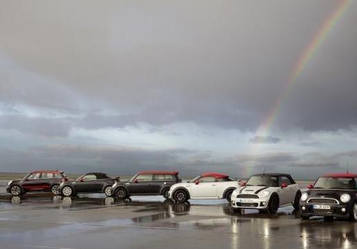 Mini John Cooper Works sfondo arcobaleno