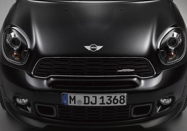 Mini Paceman Frozen Black metallic dettaglio cofano