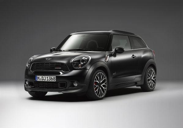 Mini Paceman Frozen Black metallic tre quarti anteriore