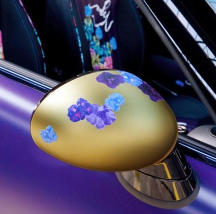 Mini Roadster Life Ball 2012 by Carla Sozzani dettaglio specchietto retrovisore