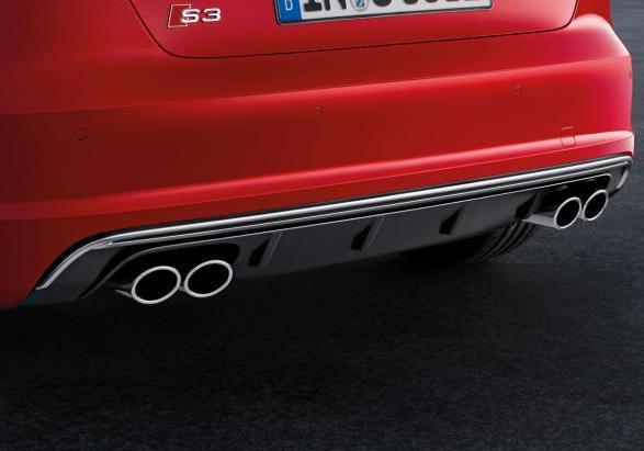 Nuova Audi S3 estrattore posteriore