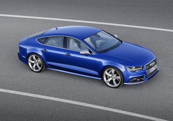 Nuova Audi S7 Sportback dall'alto