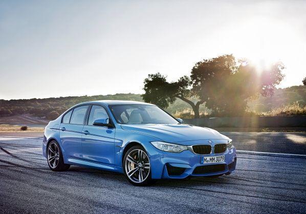 Nuova BMW M3 tre quarti anteriore