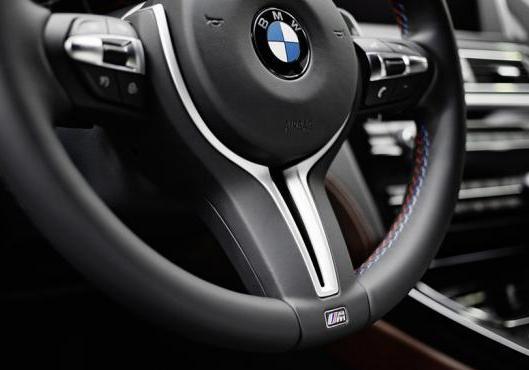 Nuova BMW M6 Gran Coupè dettaglio volante M Sport