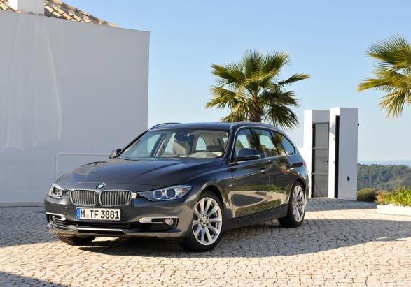 Nuova BMW Serie 3 Touring 2012 tre quarti anteriore