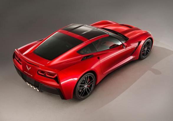 Nuova Chevrolet Corvette Stingray 2014 dall'alto