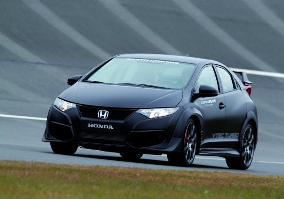 Nuova Honda Civic Type R 2015 tre quarti anteriore