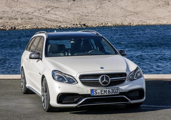 Nuova Mercedes E 63 AMG my 2013 Station Wagon anteriore