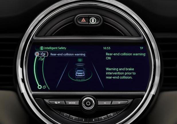 Nuova Mini avviso vicinanza veicolo che precede