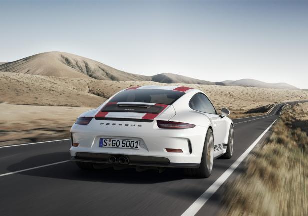 Nuova Porsche 911 R posteriore